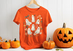 Floral Cute Halloween Ghost T-Shirt & Sweatshirt