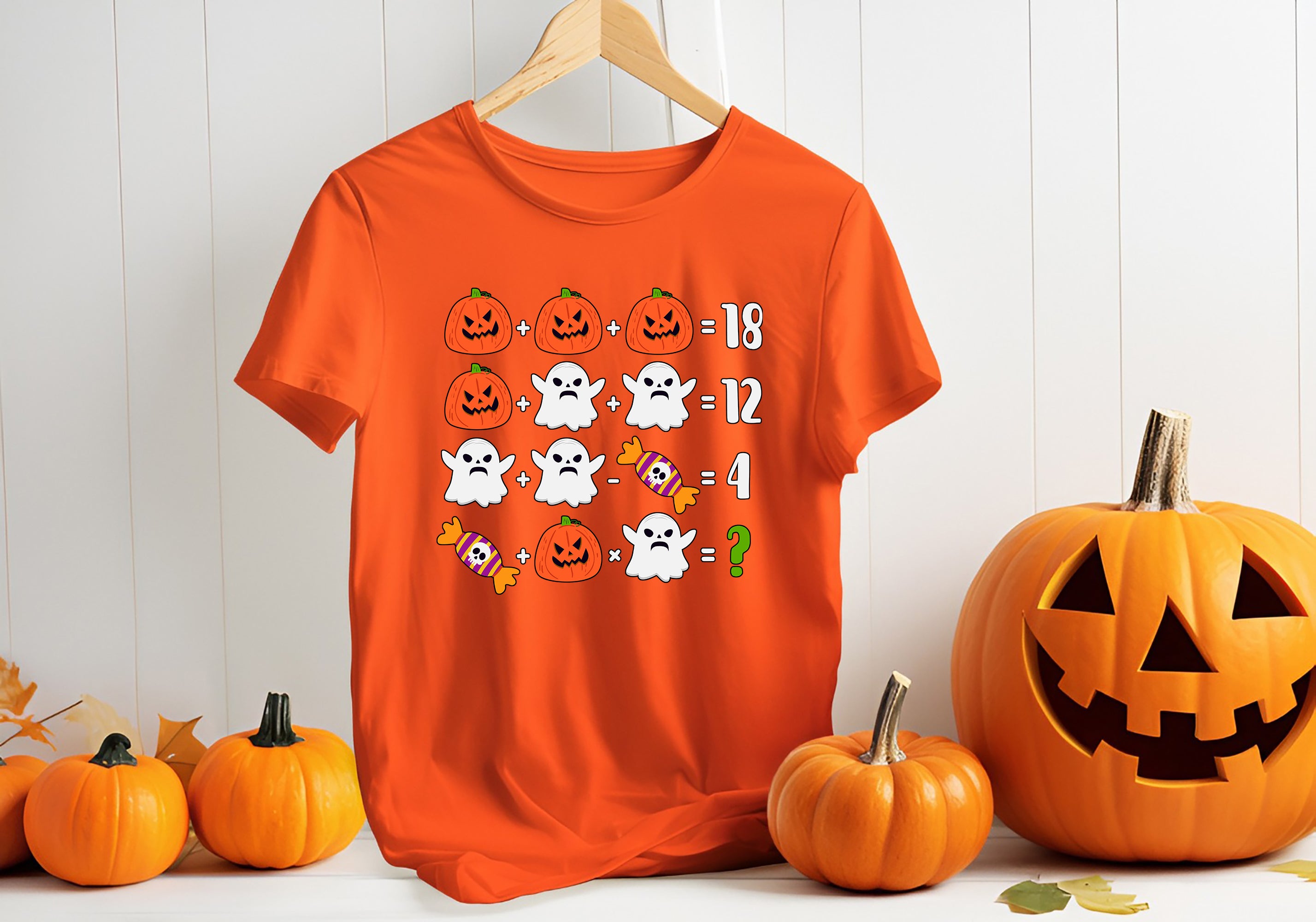 Halloween Math Teacher T-Shirt & Sweatshirt for Educators