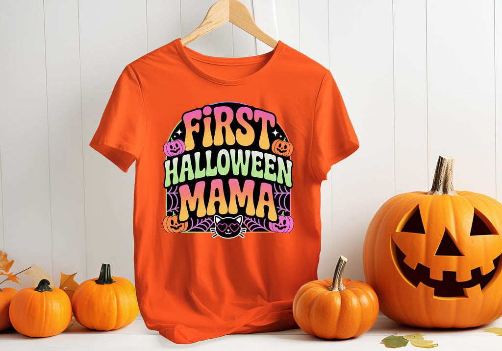 First Halloween Mama T-Shirt | New Mom Halloween Tee