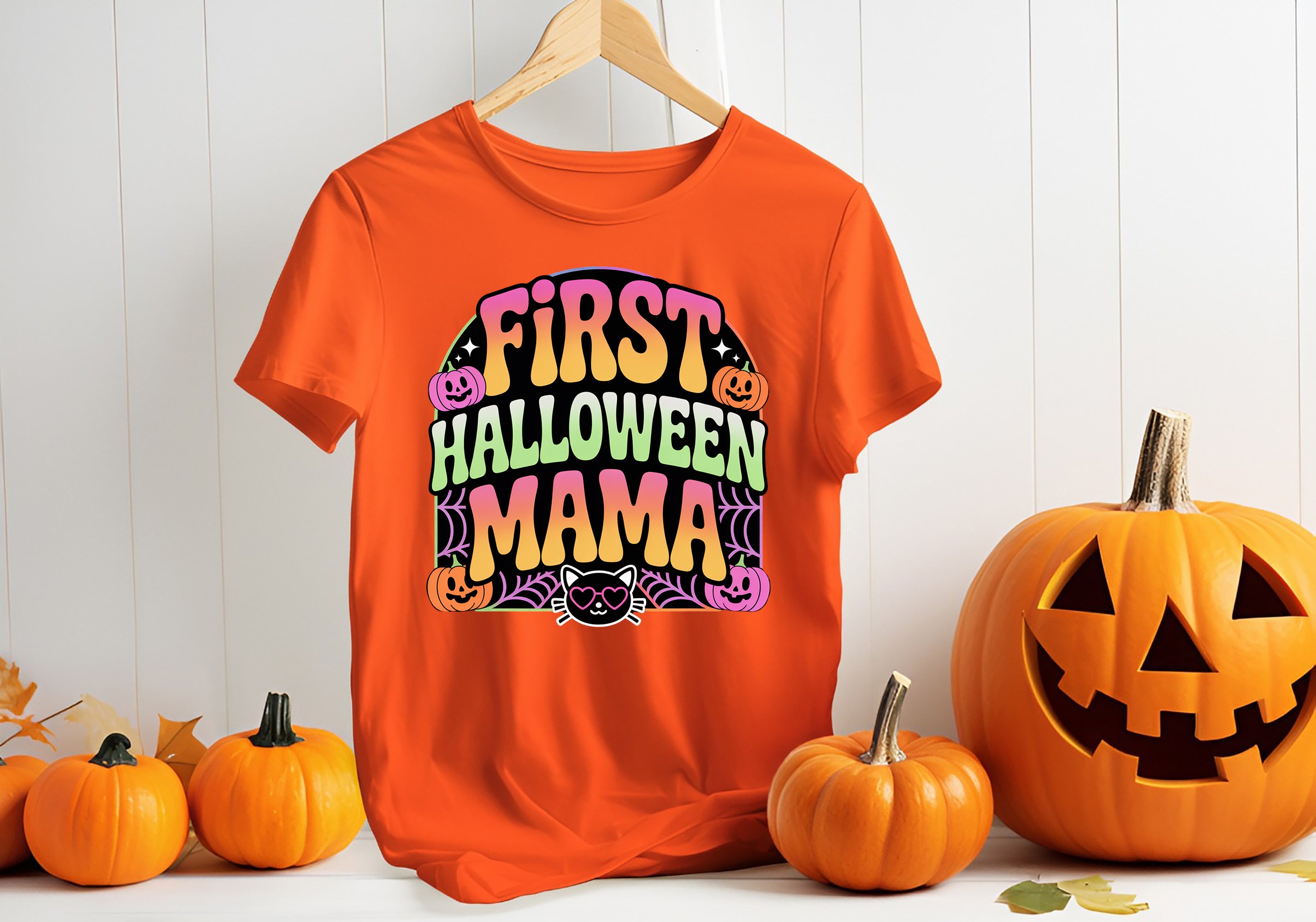 First Halloween Mama T-Shirt | New Mom Halloween Tee