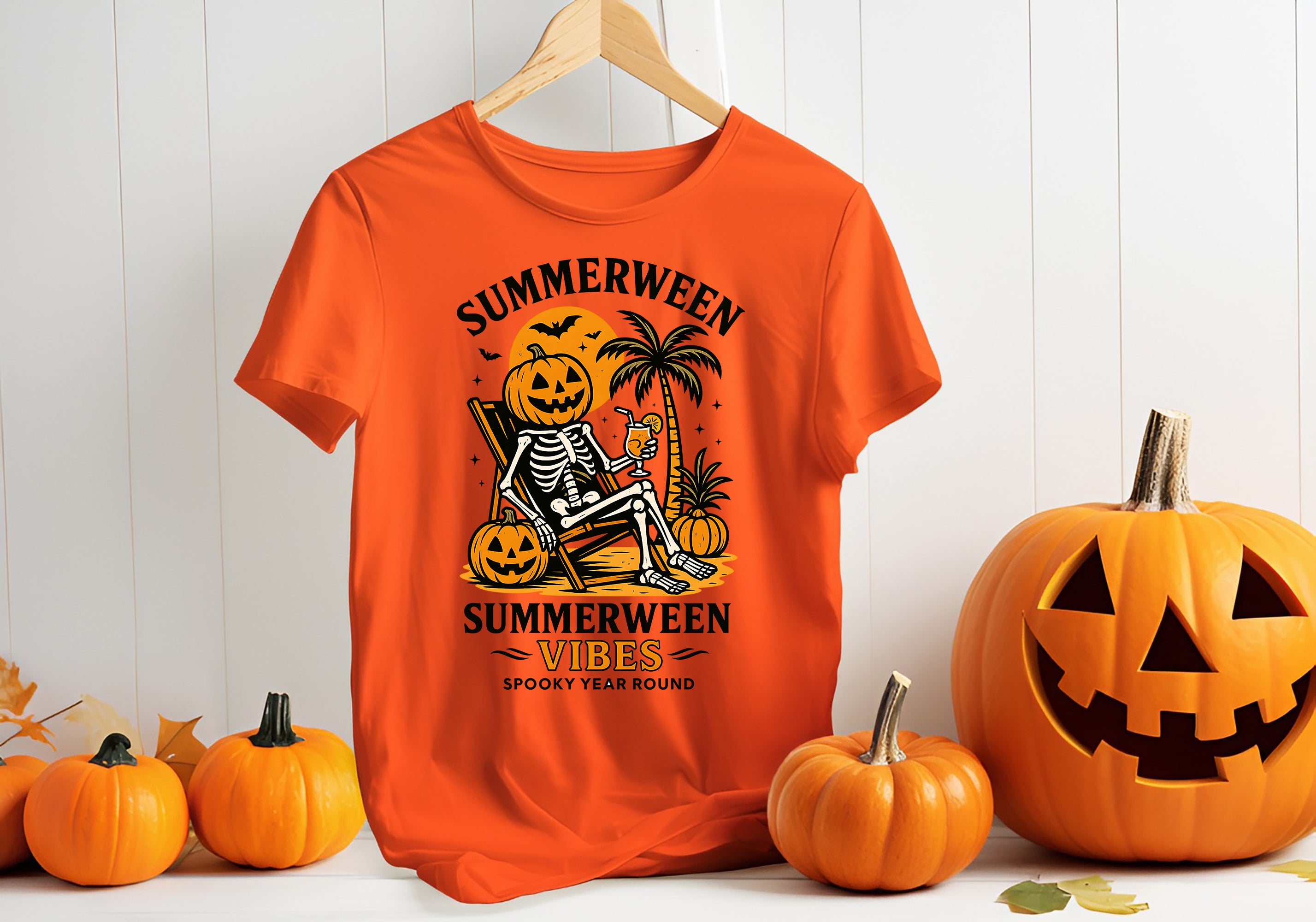 Summerween Skeleton T-Shirt & Sweatshirt Halloween