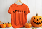 Spooky Season T-Shirt with Halloween Pumpkin Face