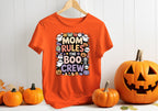 Mom Rules The Boo Crew T-Shirt | Halloween Mom Tee