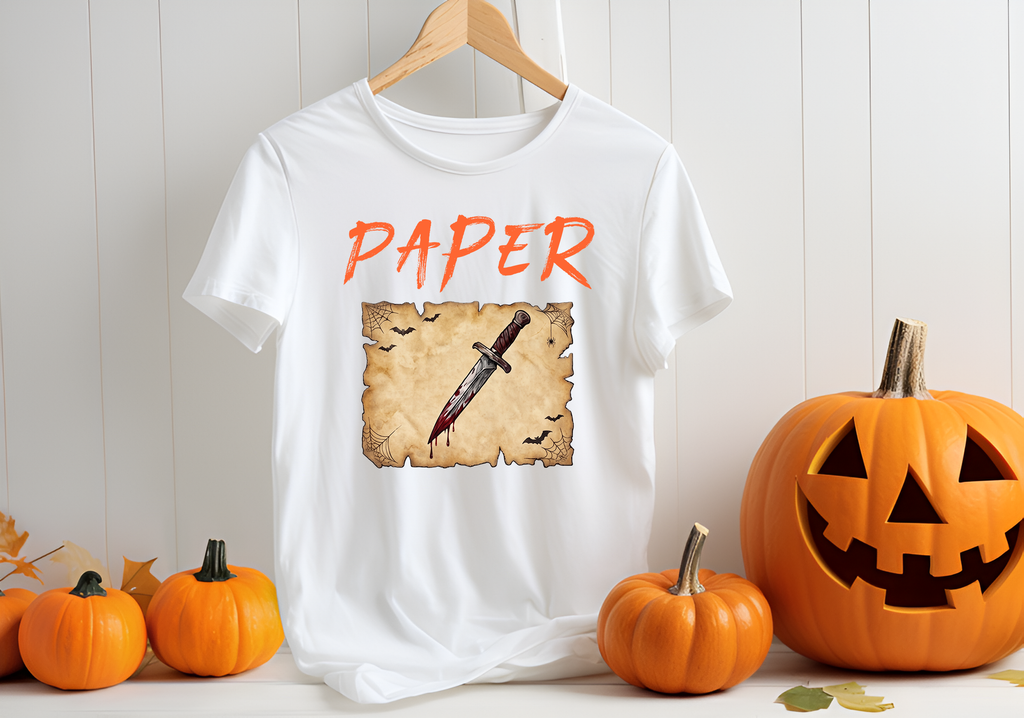 Rock Paper Scissors Halloween T-Shirt & Sweatshirt