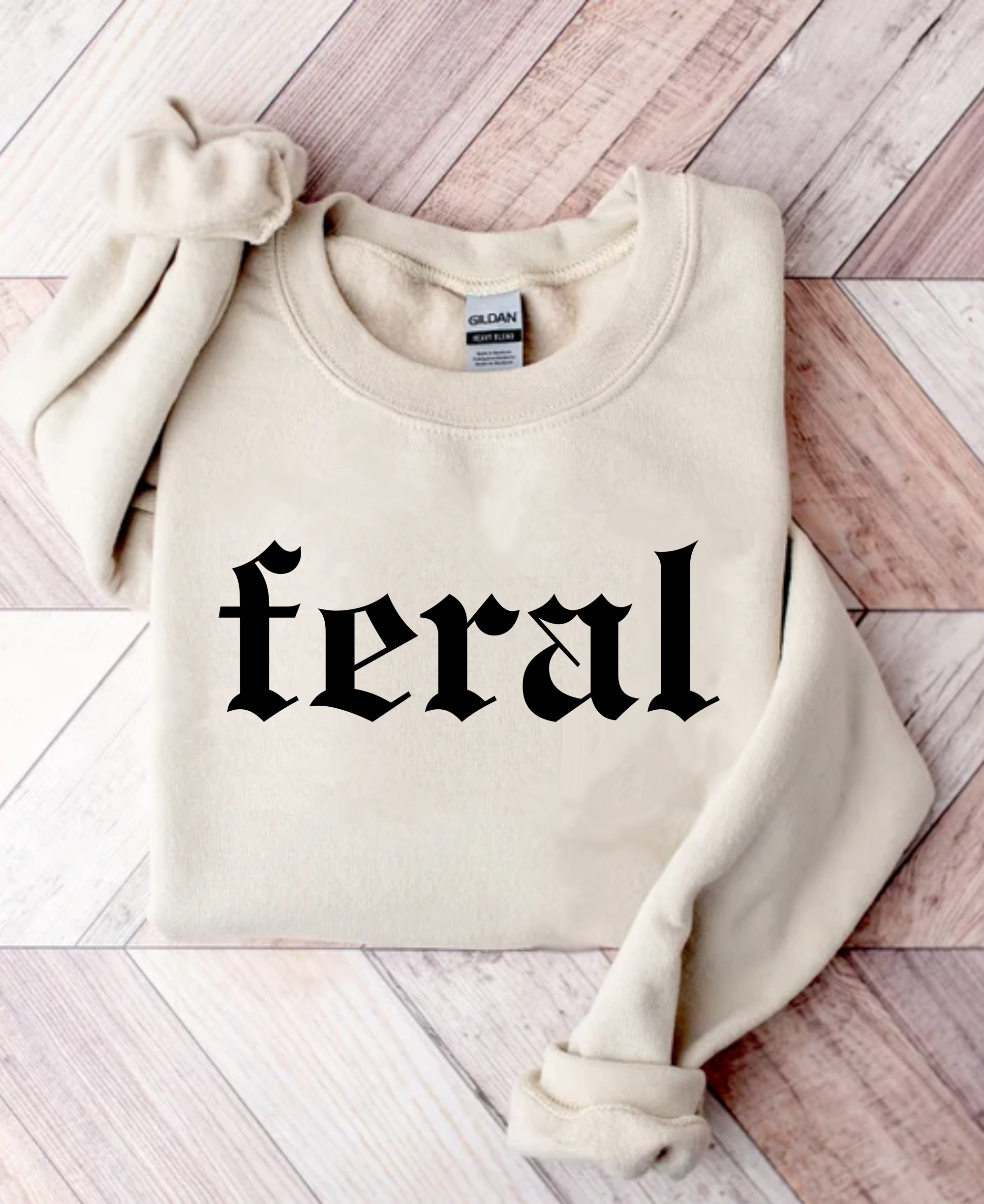 Feral T-Shirt – Funny Quote Design for Bold Personalities