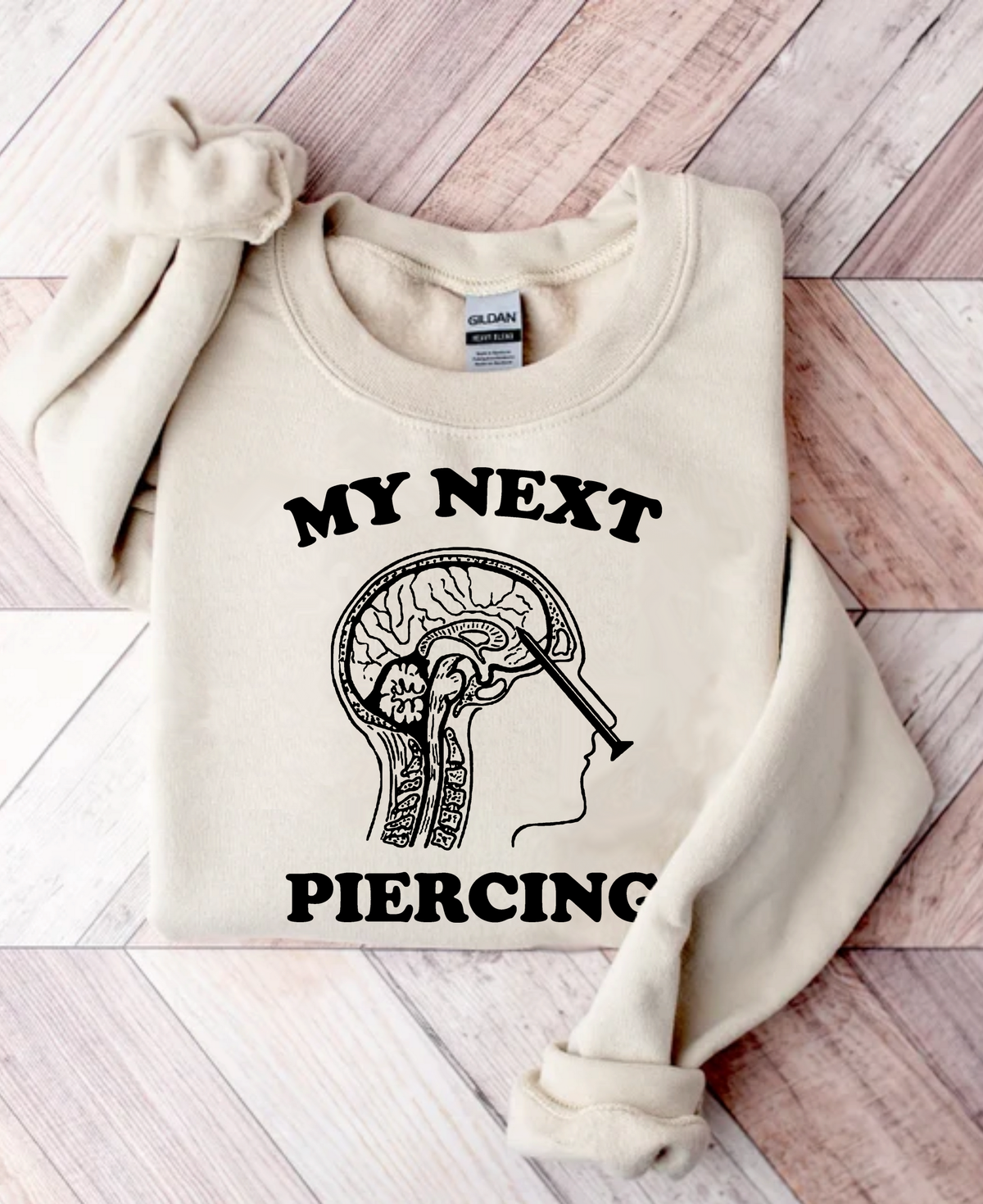 Lobotomy T-Shirt – 'My Next Piercing' Graphic Tee