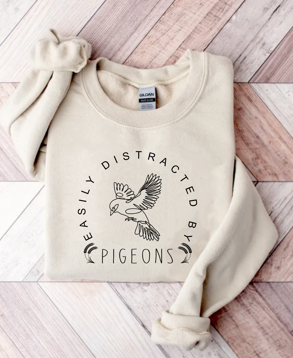 Easily Distracted By Pigeon T-Shirt | Funny Bird Lover