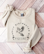 Easily Distracted By Pigeon T-Shirt | Funny Bird Lover