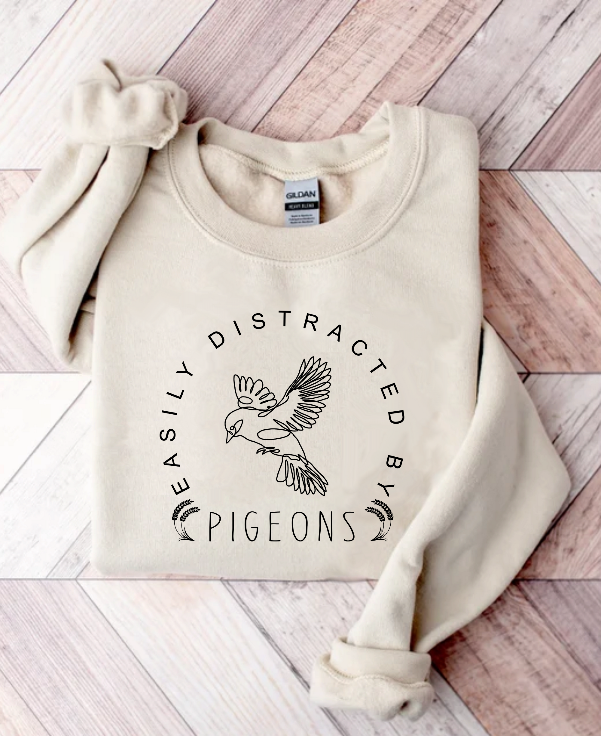 Easily Distracted By Pigeon T-Shirt | Funny Bird Lover