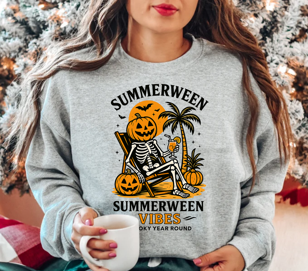 Summerween Skeleton T-Shirt & Sweatshirt Halloween