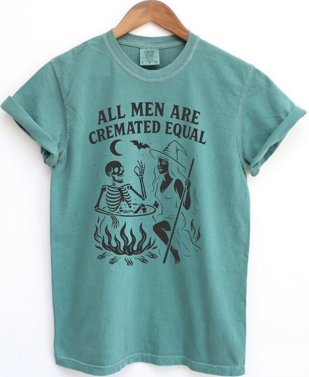 All Men Are Cremated Equal Comfort Colors Halloween Tee