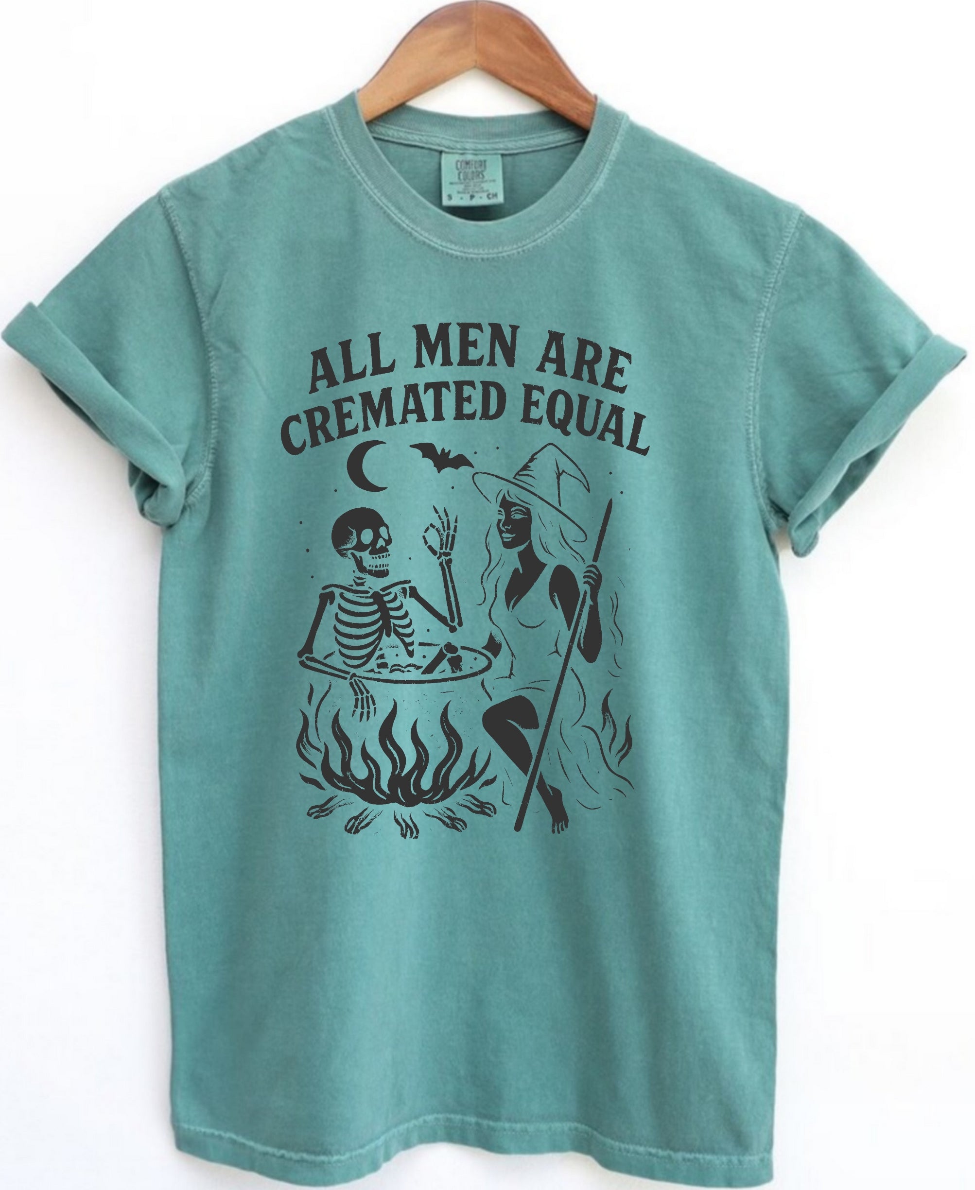 All Men Are Cremated Equal Comfort Colors Halloween Tee