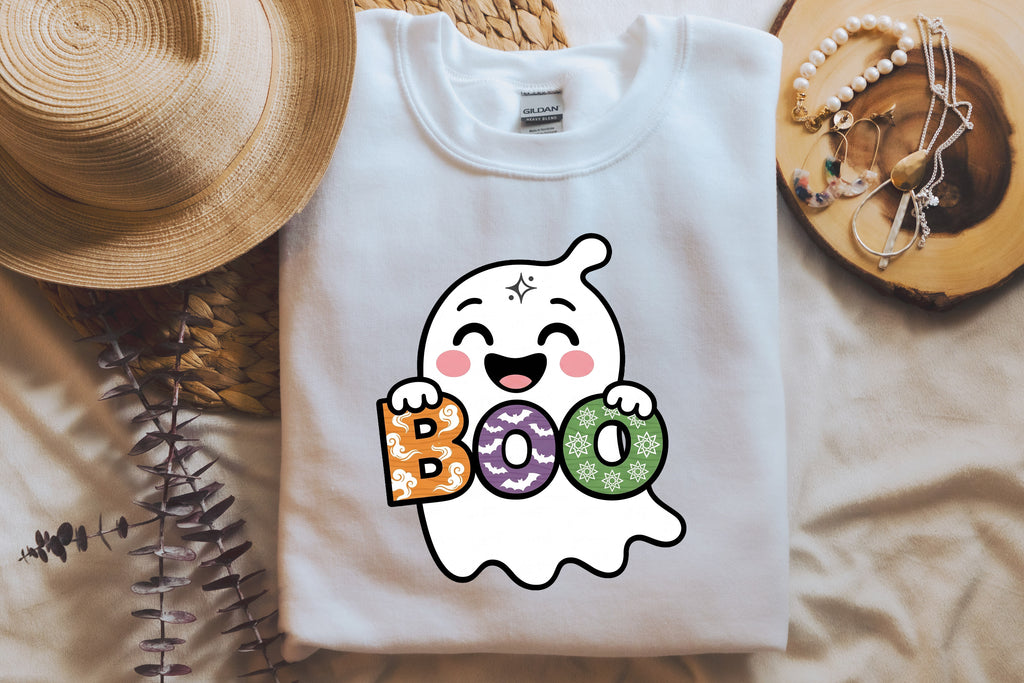 Cute Ghost Boo T-Shirt – Adorable Spirit Graphic Tee