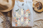Floral Cute Halloween Ghost T-Shirt & Sweatshirt