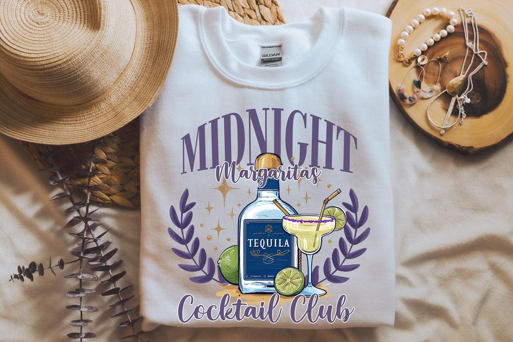 Midnight Margaritas Cocktail Club T-Shirt & Sweatshirt