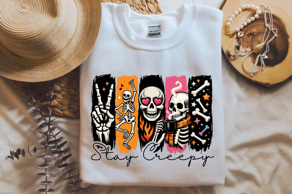 Stay Creepy T-Shirt – Halloween Graphic Tee & Sweatshirt