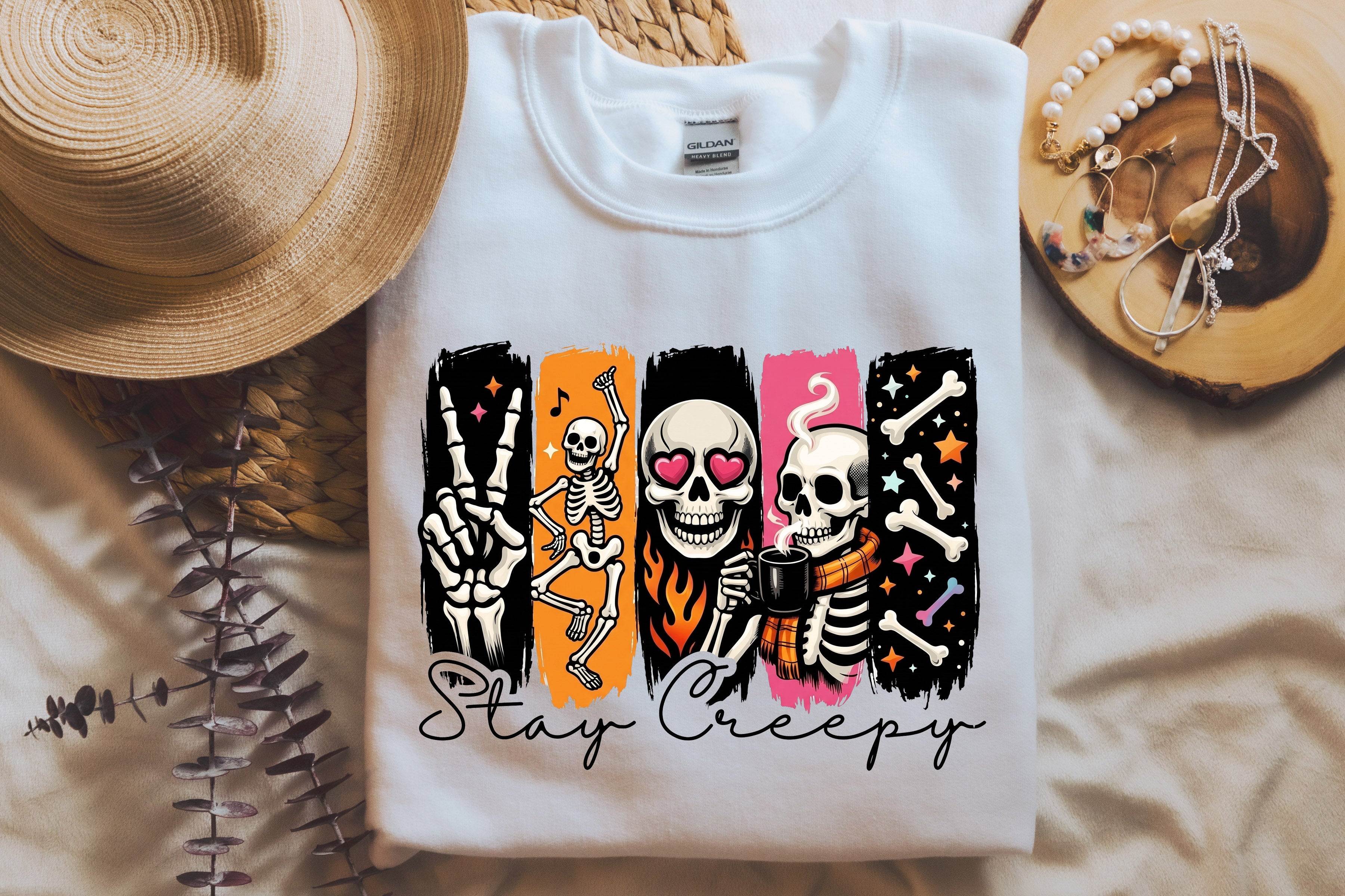 Stay Creepy T-Shirt – Halloween Graphic Tee & Sweatshirt