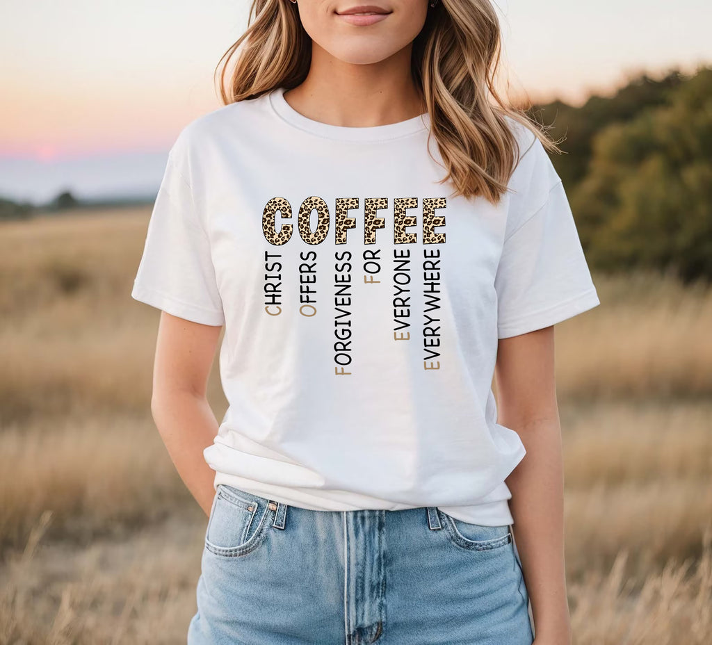 Christian Coffee T-Shirt | Faith Message Apparel