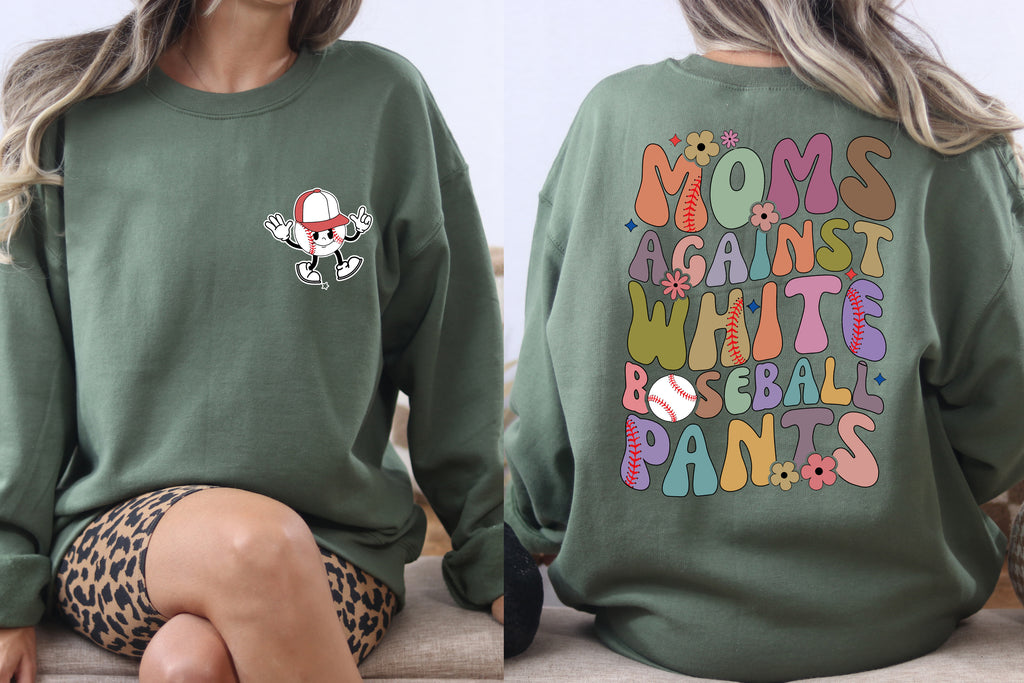 Funny Baseball Mom Shirt - Retro Groovy