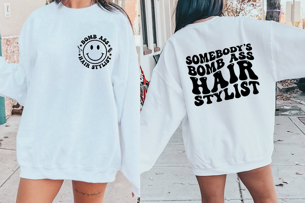 "Somebody's Bomb Ass Hair Stylist" Retro Graphic T-Shirt